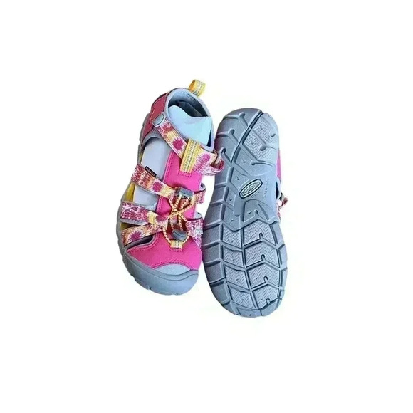 Keen Pink Seacamp II CNX Fisherman Water Hiking Sandals Big Girls Size 4 Shoes - Picture 7 of 10